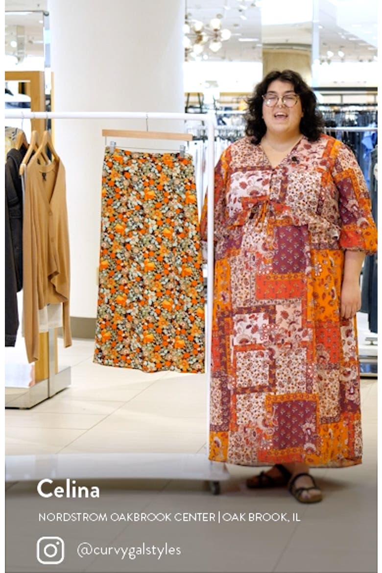 Saga Recycled Polyester Blend Midi Skirt video