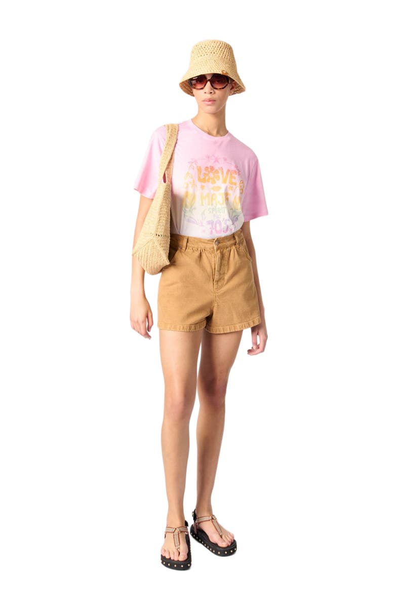 maje Printed T-shirt, Main, color,