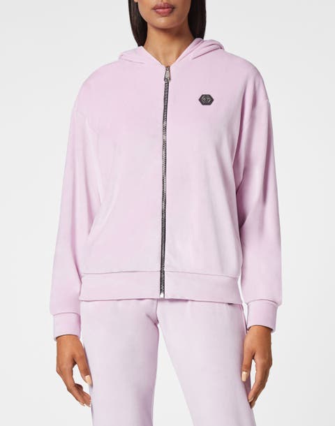 Hoodie Sweatjacket With Crystals Women