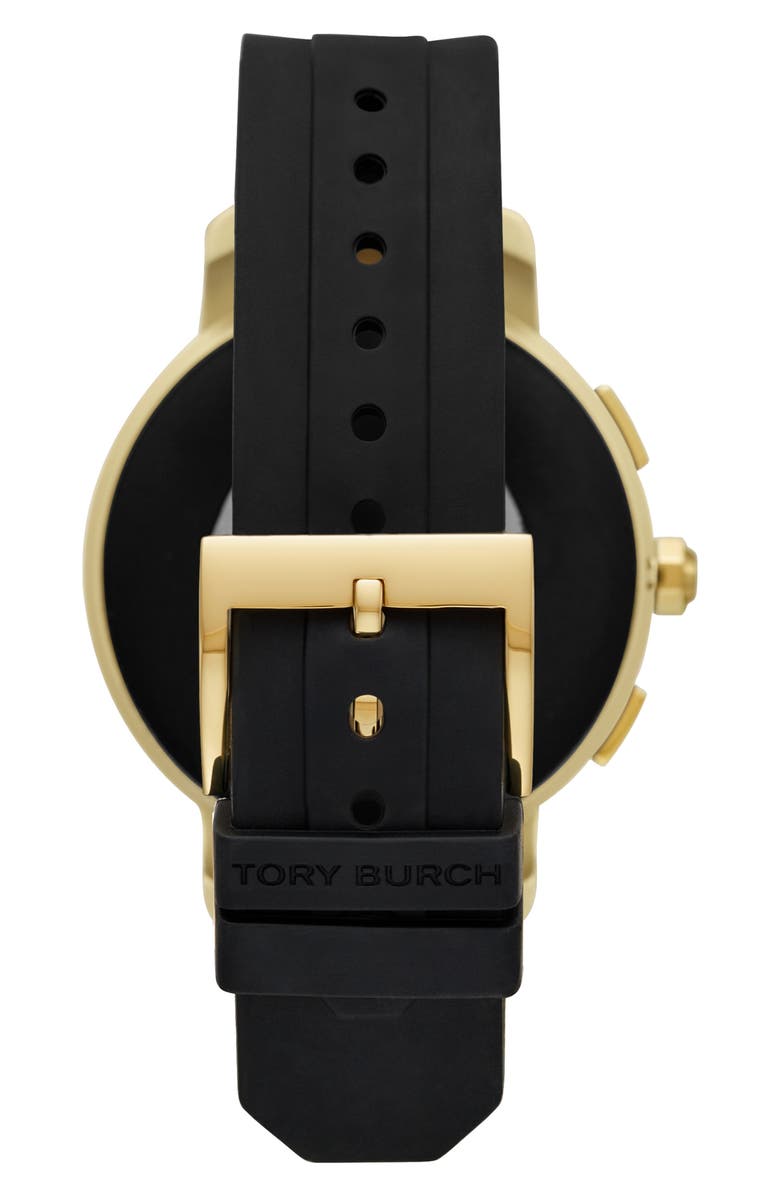 Tory Burch ToryTrack Touchscreen Silicone Smart Watch, 42mm, Alternate, color, 
