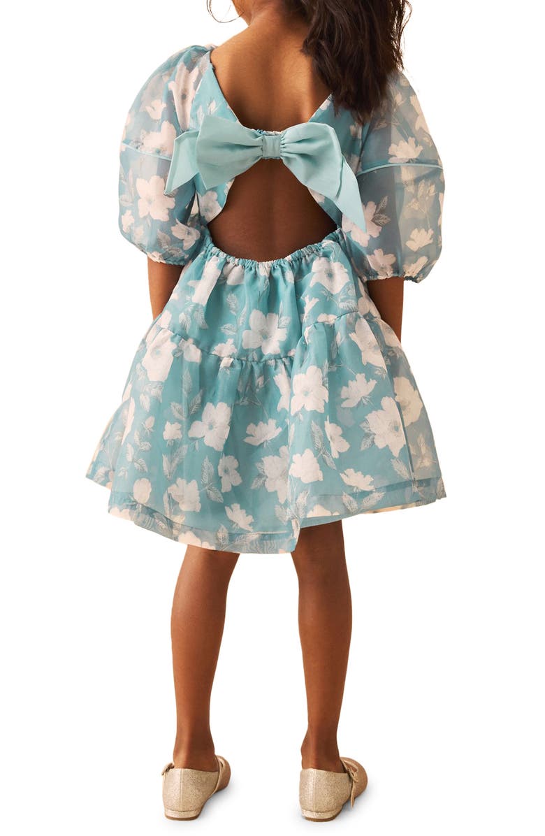 Robe Bébé Fille Laura Ashley Vert Pâle à Fleurs Taille 2T - Occasion Excellente