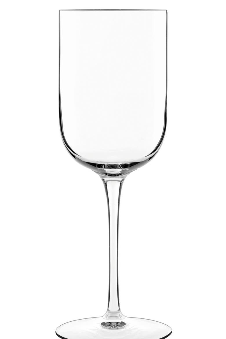 Sublime Set of 4 White Wine Glasses, Main, color, CLEAR