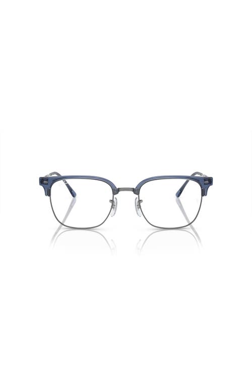 Ray Ban Ray-ban 51mm Square Optical Glasses In Blue