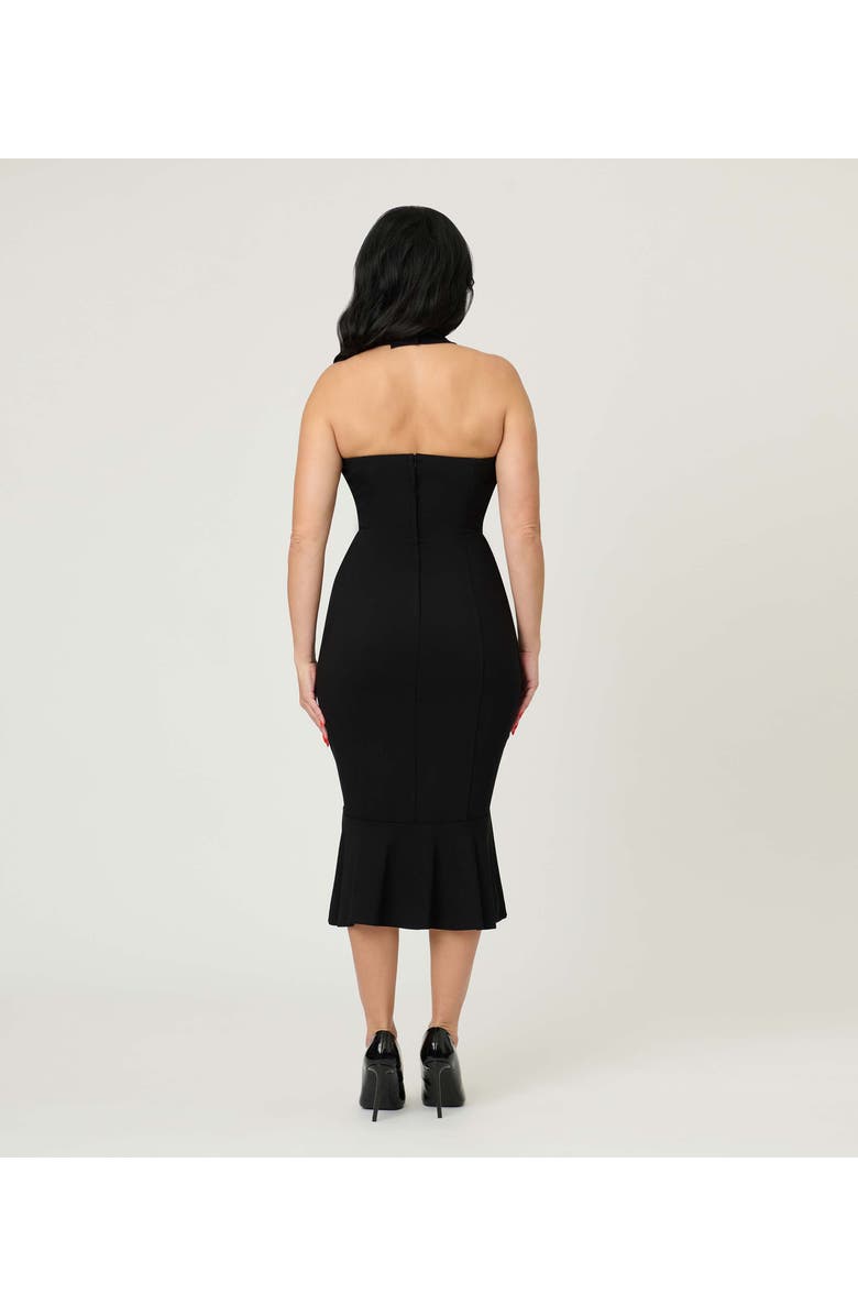 Unique Vintage Penelope Wiggle Dress, Alternate, color, Black Solid