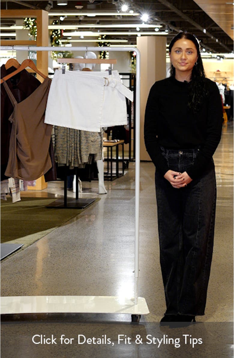 Elinora Wrap Cotton Miniskirt, sales video thumbnail