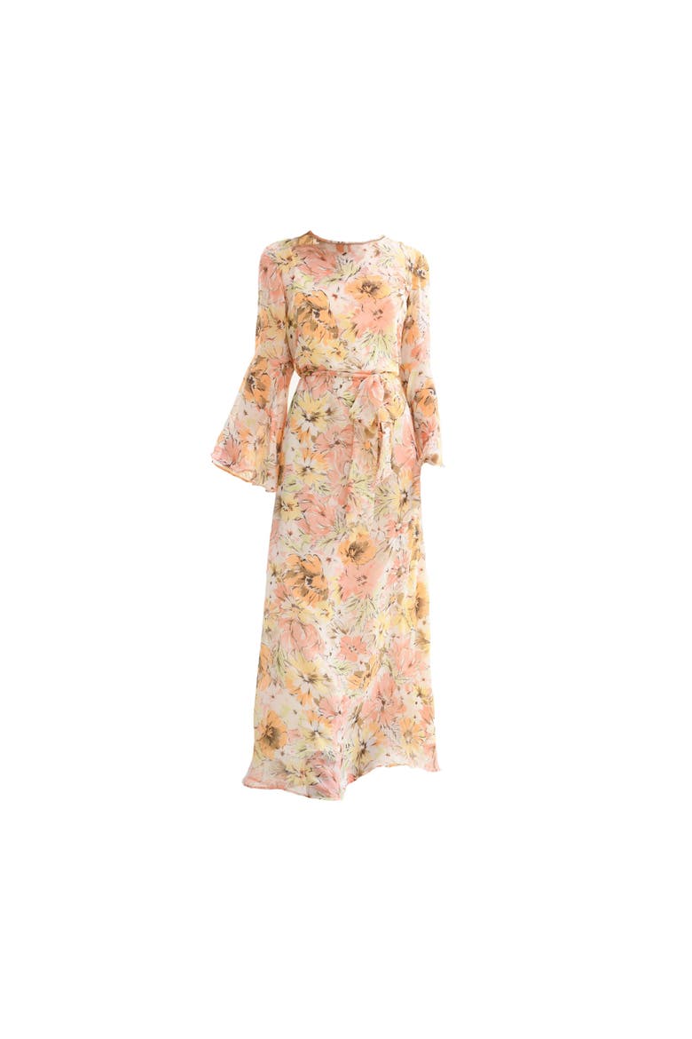 x Julie Harrah-Florence Dress, Main, color, Peach