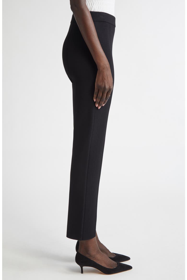 Knit Ankle Pants, Alternate, color, BLACK