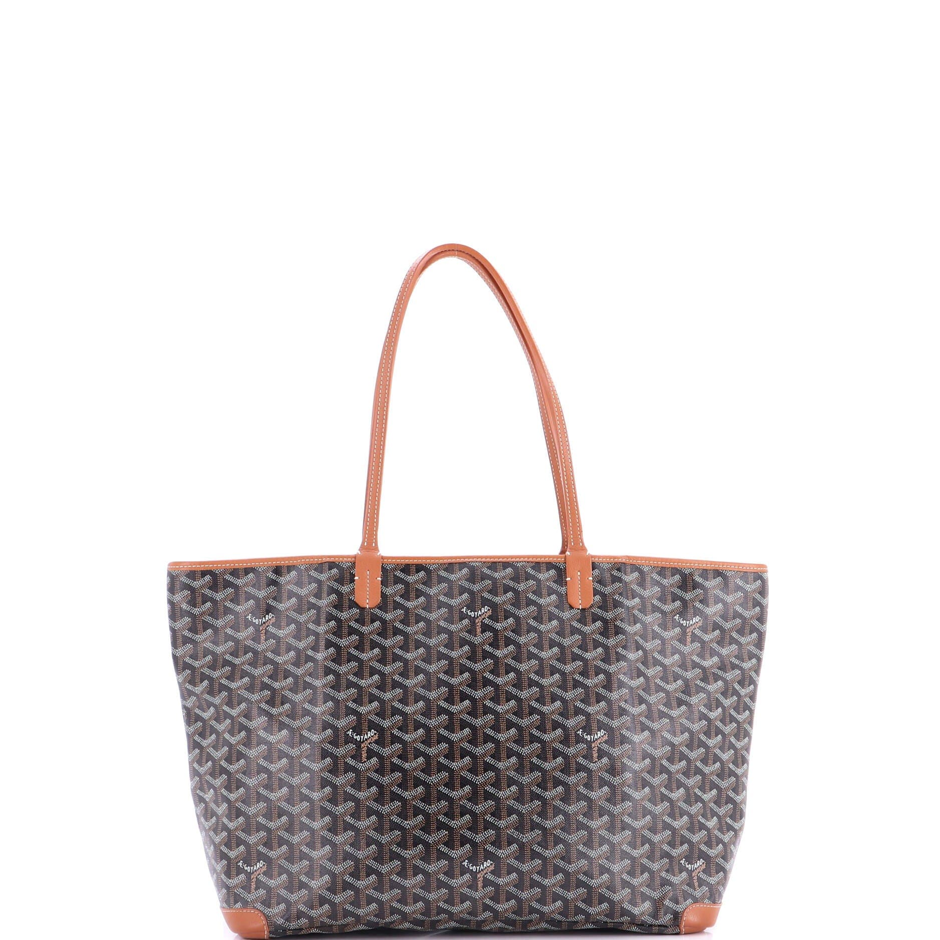 Pre-Owned Goyard Artois Tote Coated Canvas MM, Alternate, color, Brown