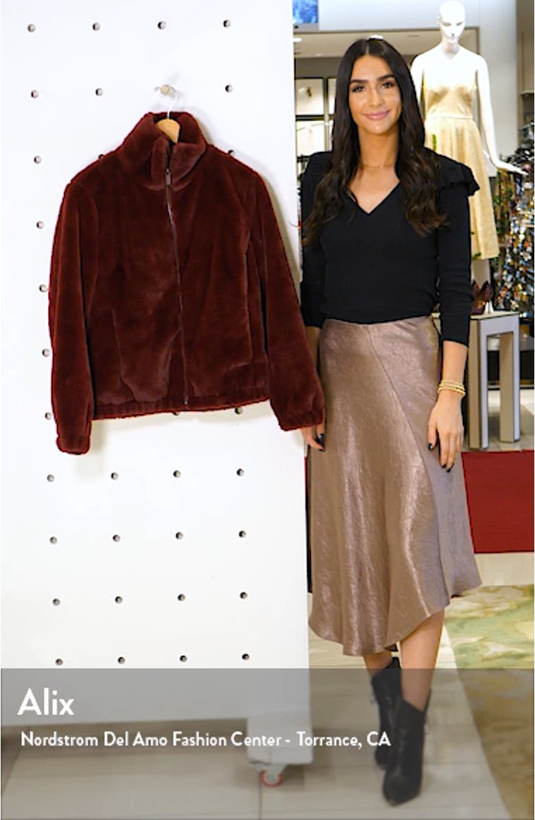 Faux Fur Bomber Jacket, sales video thumbnail