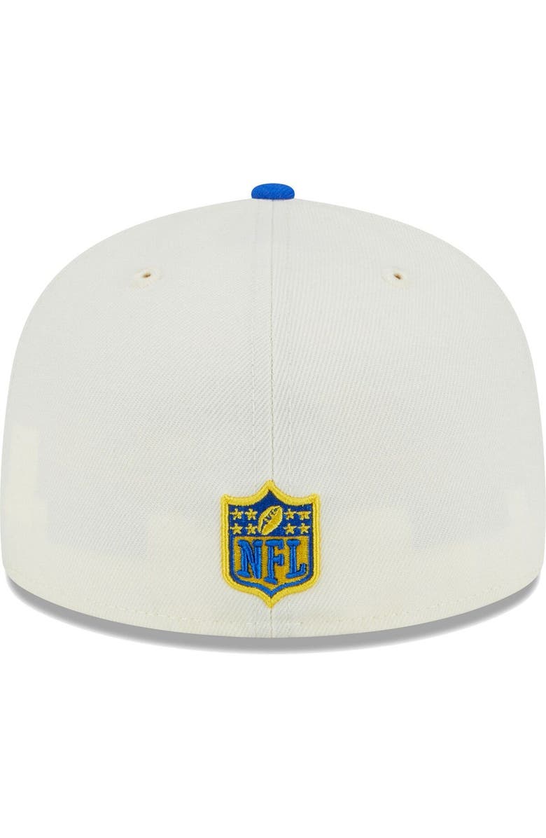 New Era Men's New Era Cream Los Angeles Rams Retro 59FIFTY Fitted Hat, Alternate, color,