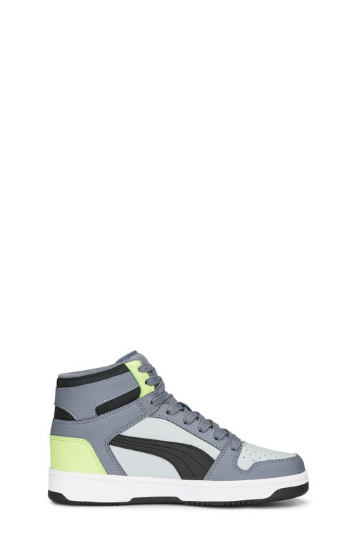 Puma Kids' Rebound Layup High Top Sneaker In Gray