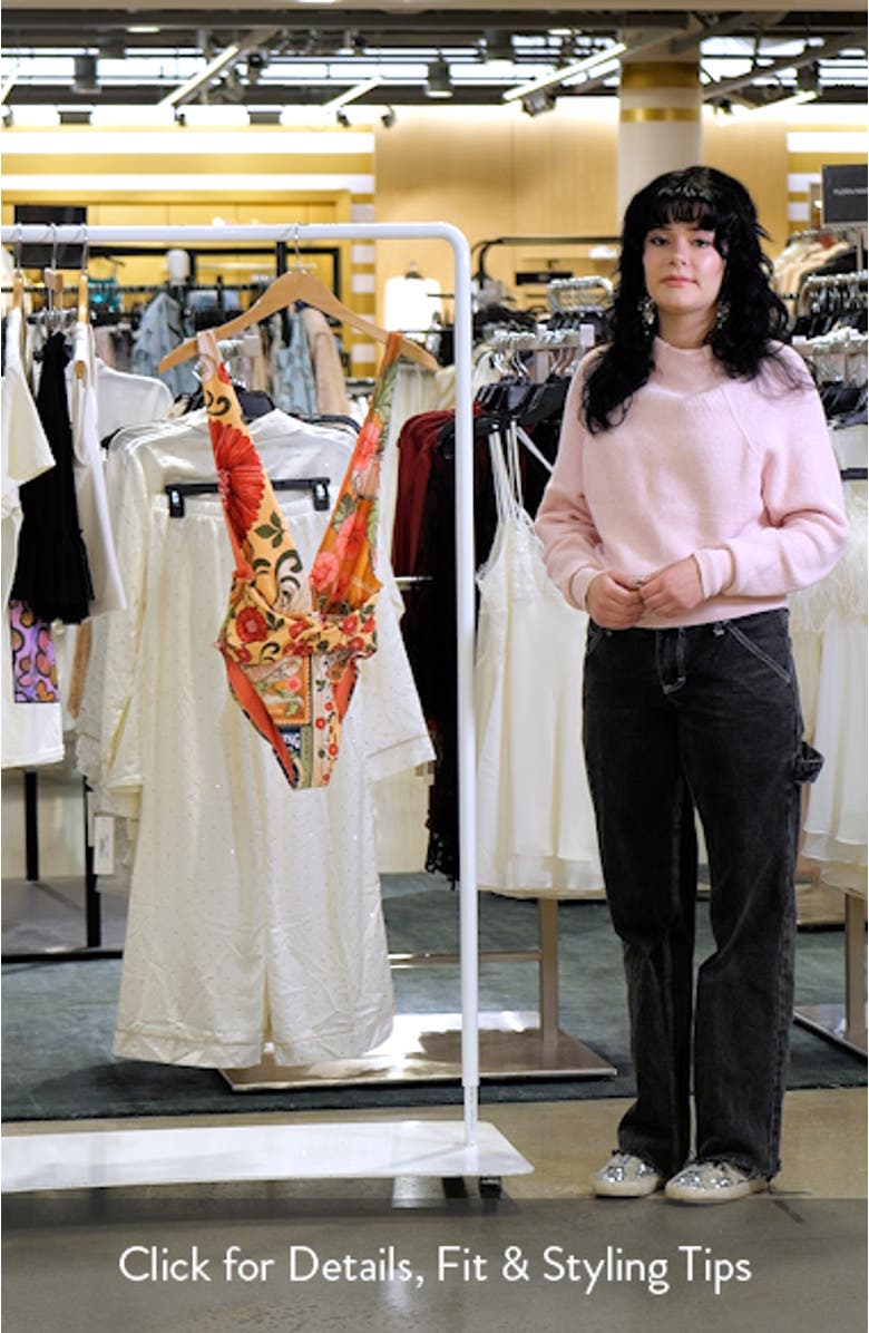 Ellis Twist Front Plunge One-Piece Swimsuit, sales video thumbnail