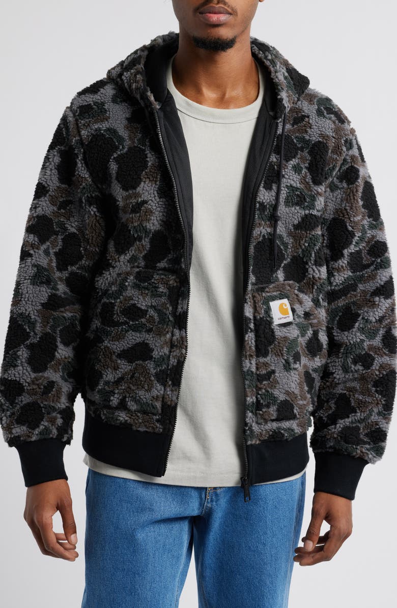 Carhartt Work In Progress High Pile Fleece Zip Hoodie, Main, color, 