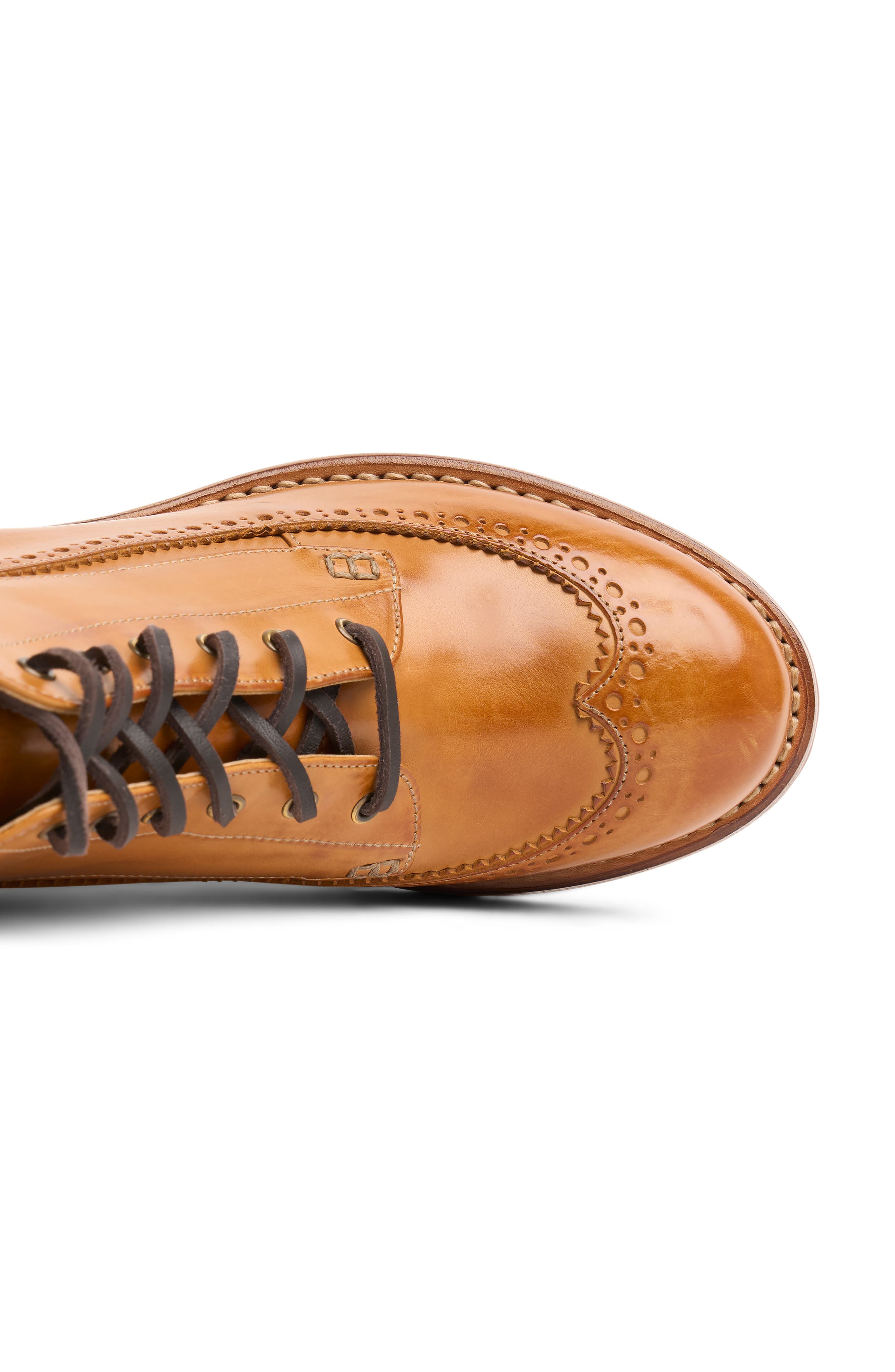 The Office of Angela Scott Miss Willa Lace-Up Wingtip Bootie, Alternate, color, 