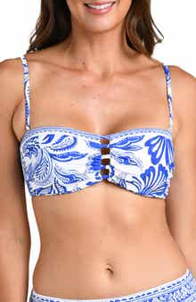 Botanical Brocade Cutout Bikini Top