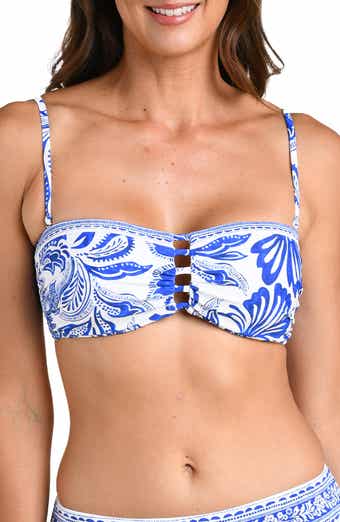 Botanical Brocade Cutout Bikini Top