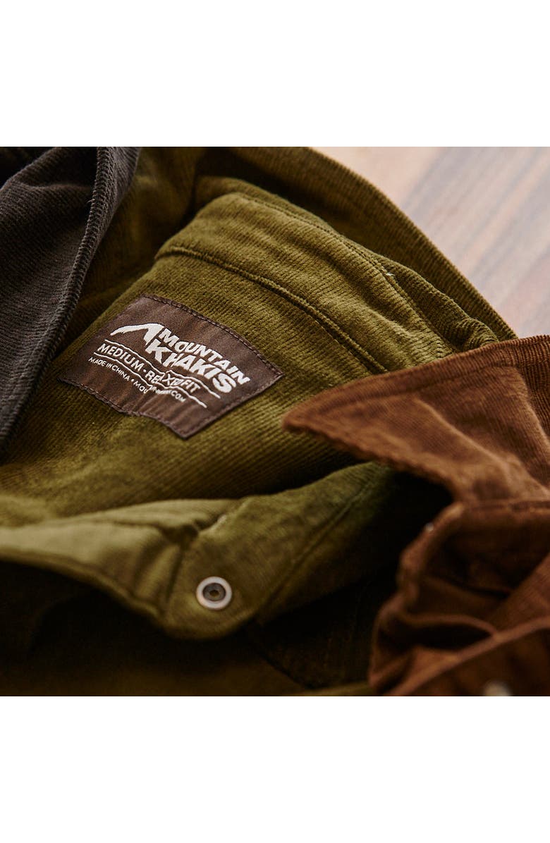 Mountain Khakis Waylon Cord Chore Shirt, Alternate, color, Cedar