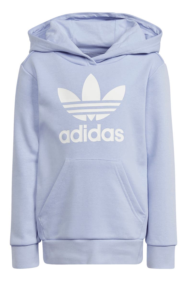 Kids' Adicolor Hoodie & Leggings Set, Alternate, color, VIOLET TONE