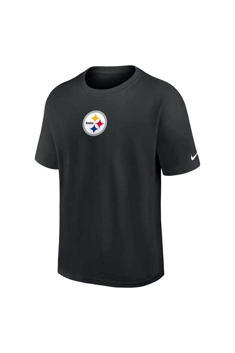 Men's Nike Black Pittsburgh Steelers Dominate The Game Essential Max90 T-Shirt, Alternate, color, Black