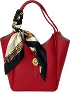 Persaman New York Ella Leather Handbag with Scarf
