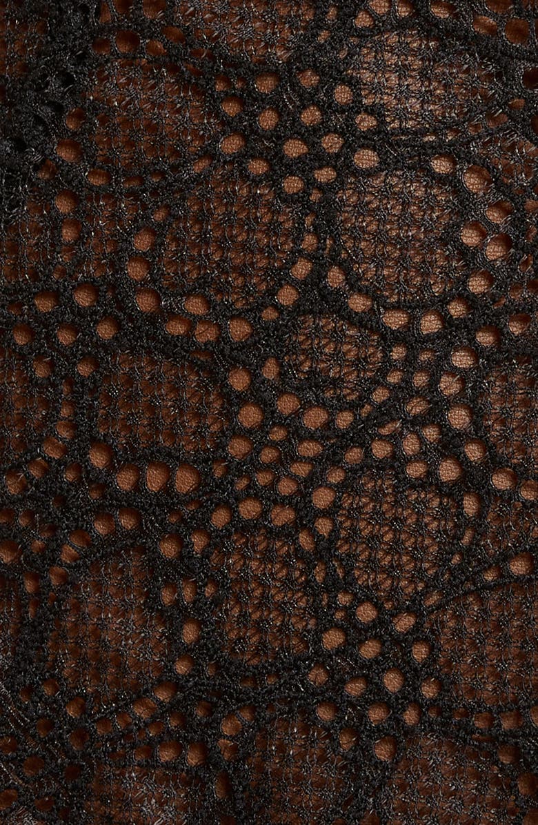 DKNY Mixed Cases Lace & Mesh Romper, Alternate, color, 