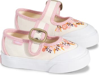 Kids' Floral Embroidered Mary Jane Sneaker