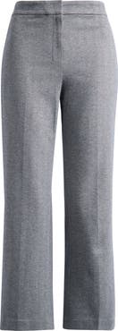 Theory Herringbone Kick Flare Ankle Pants