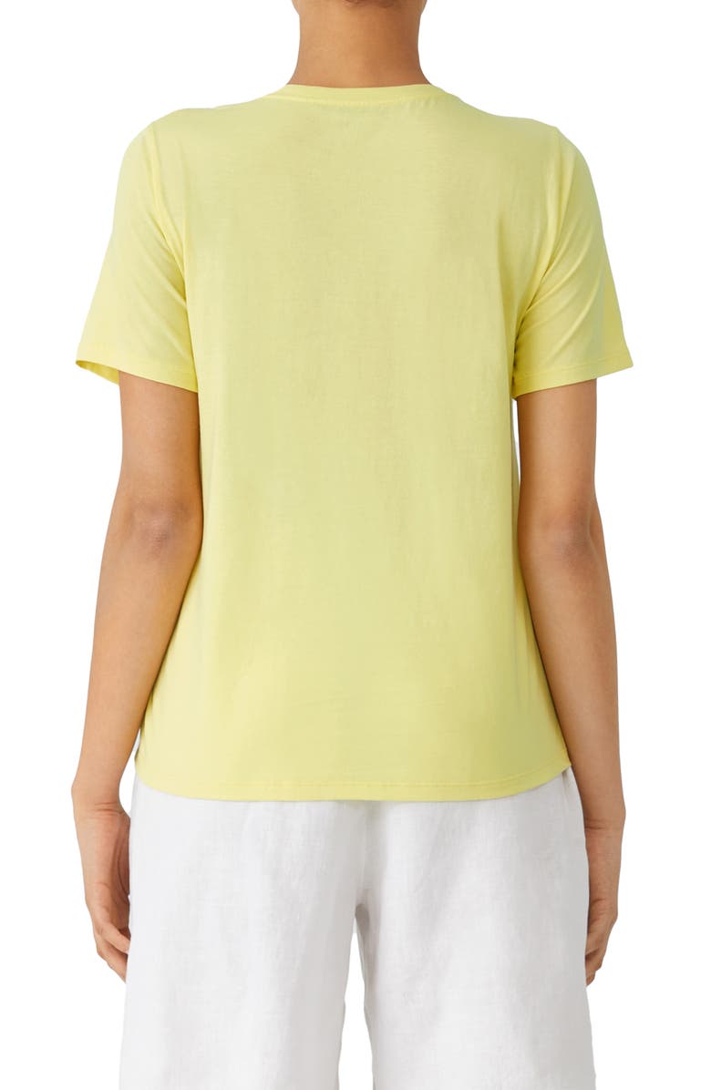 Eileen Fisher Organic Cotton T-Shirt, Alternate, color, Citrus