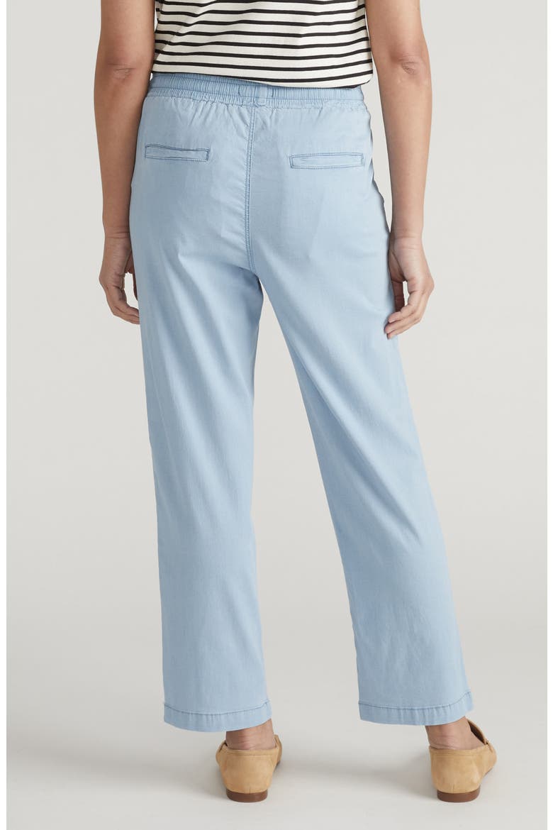 Perfect Tencel Chambray Pants, Alternate, color, PACIFIC BLUE