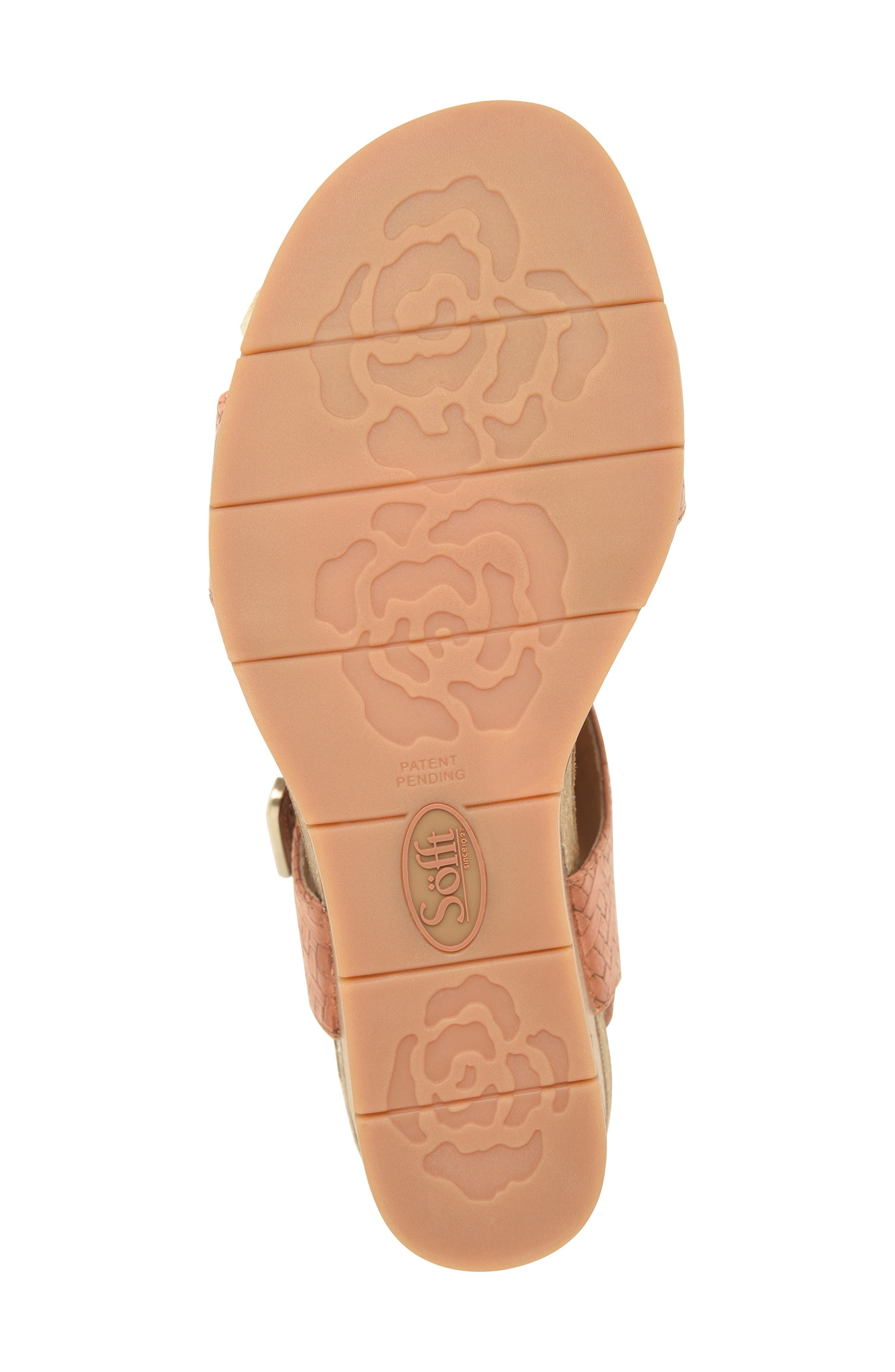 Söfft Verdi II Slingback Wedge Sandal, Alternate, color, Luggage Woven