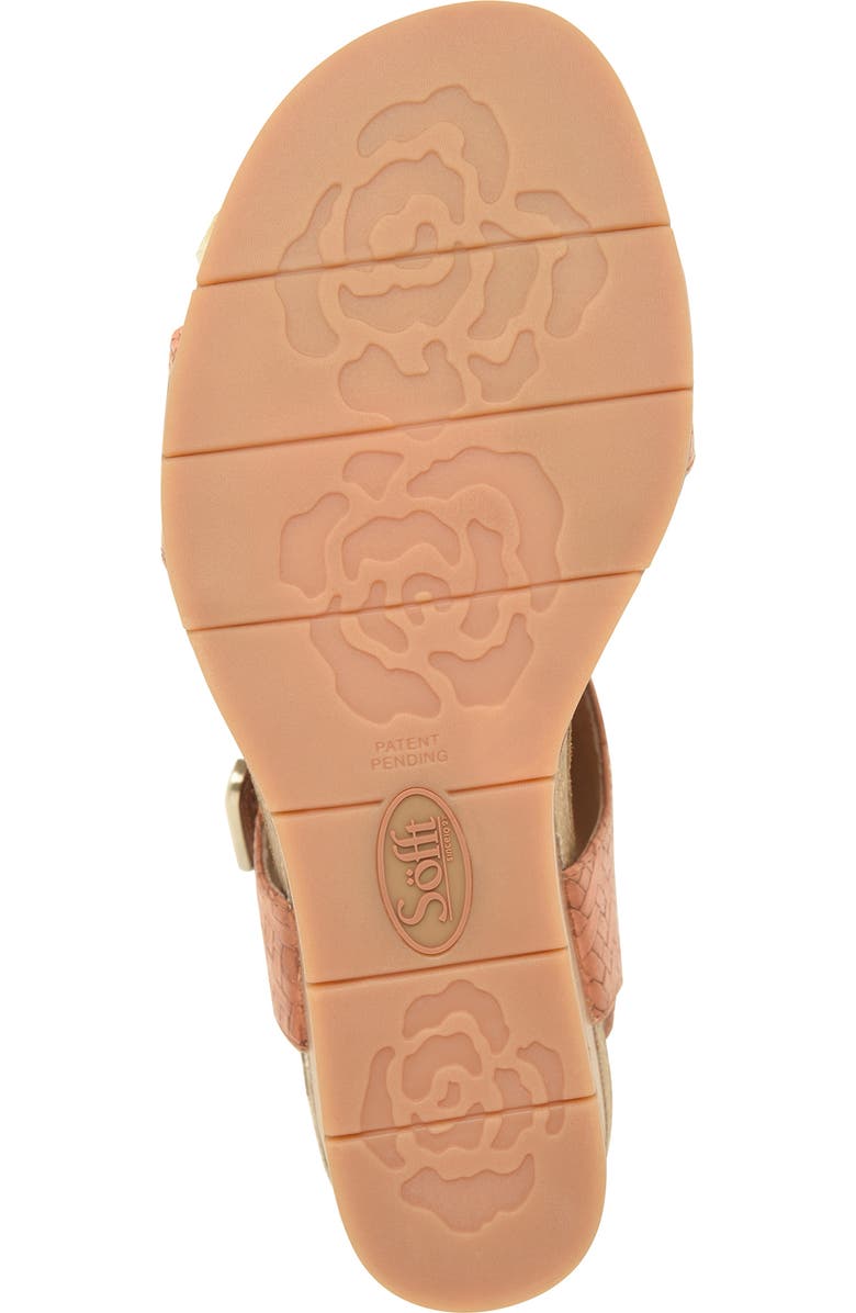 Söfft Verdi II Slingback Wedge Sandal, Alternate, color, Luggage Woven