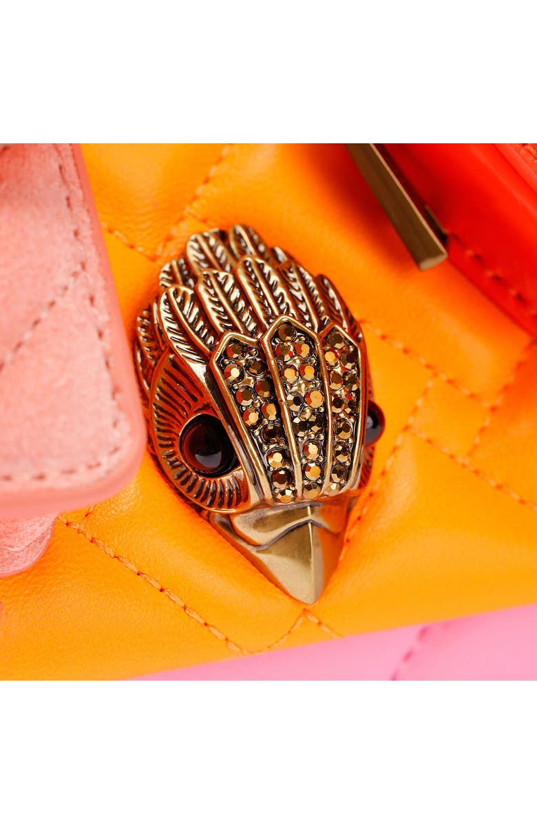 Kurt Geiger London Kensington Multipocket Quilted Leather Shoulder Bag, Alternate, color, Open Pink