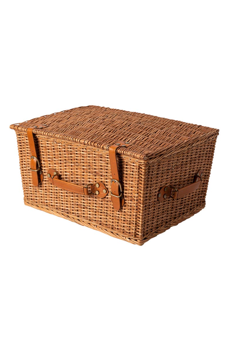 Juliska Iberian Sage Picnic Basket, Alternate, color, 