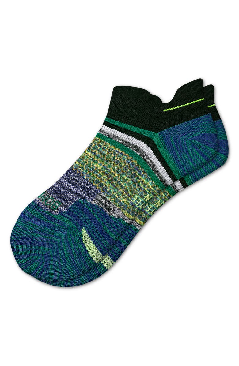 Bombas Space Dye Stripe Triblock Running Ankle Socks, Main, color,