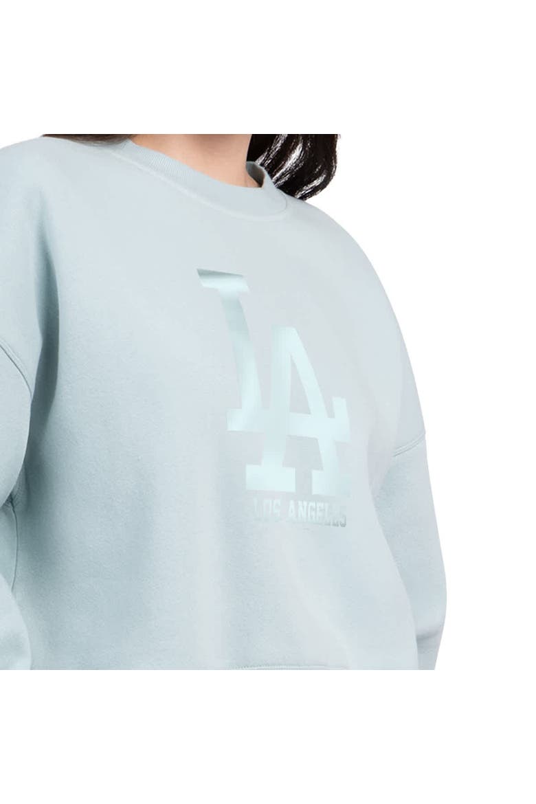 Women's Starter Mint Los Angeles Dodgers Pastels Boxy Fleece Sweatshirt, Alternate, color, Mint