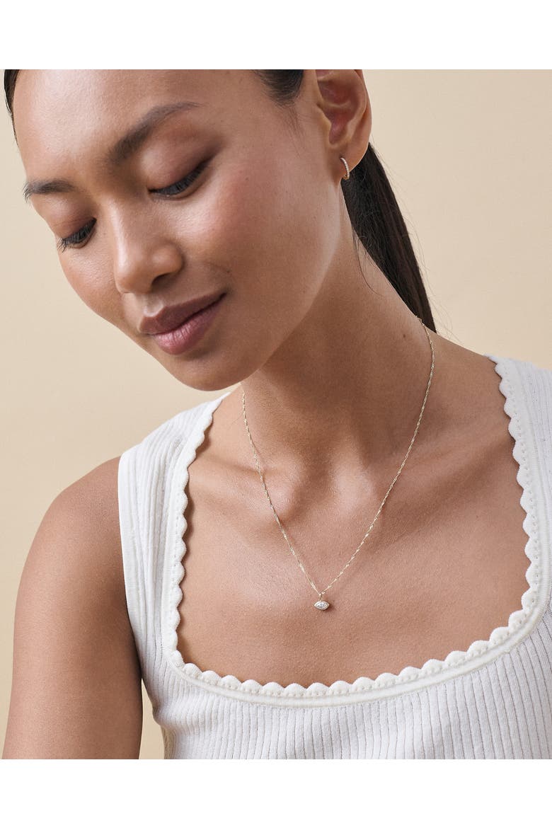 Marquise Diamond Necklace, Alternate, color, Marquise