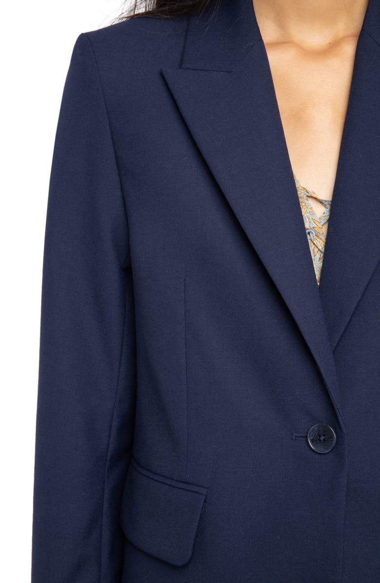 Zadig & Voltaire Vavy Tailleur Blazer, Alternate, color, Blueberry