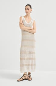 Brunello Cucinelli Dress with dazzling stripes