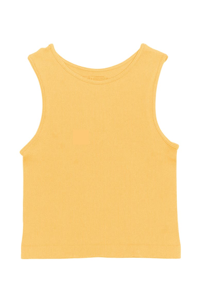 Ribbed crop sports tank top - Big Kid, Alternate, color, Cantaloupe