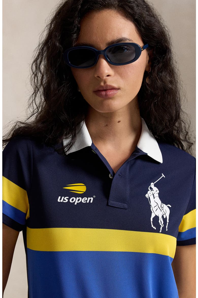 US Open Stripe Piqué Polo, Alternate, color, BLUE MULTI