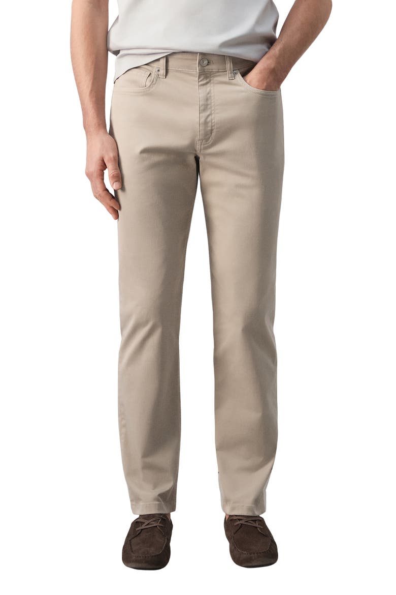 Regular Fit Straight Leg Jeans, Main, color, BEIGE