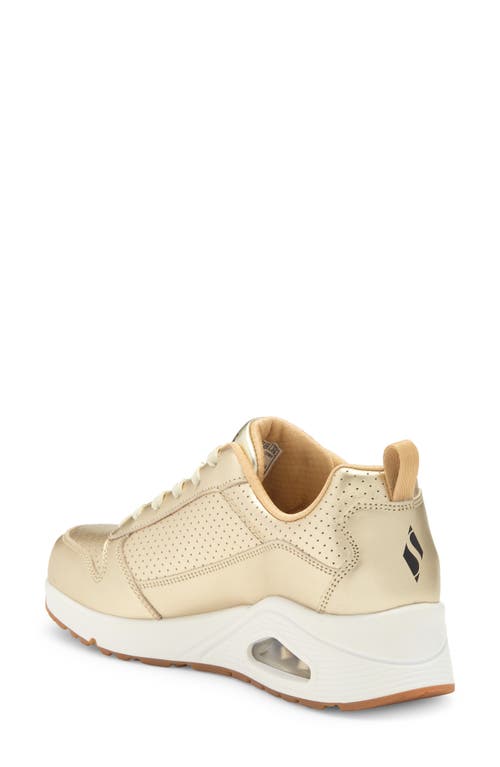 SKECHERS SKECHERS UNO METALLIXS WEDGE SNEAKER