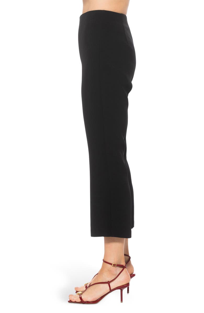 Alexia Admor Quinn Flared Cropped Pants, Alternate, color, Black