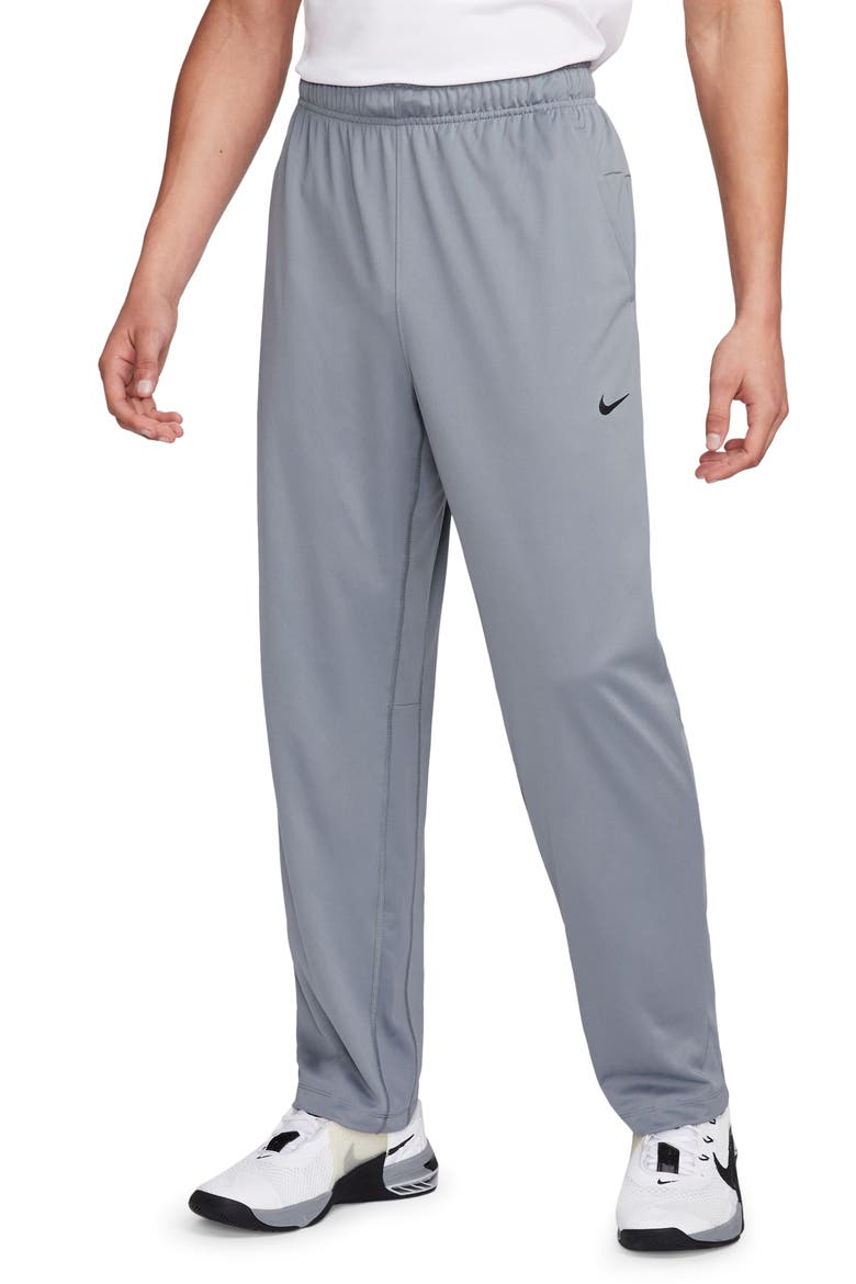 Totality Dri-FIT Open Hem Versatile Pants, Main, color, SMOKE GREY/ BLACK