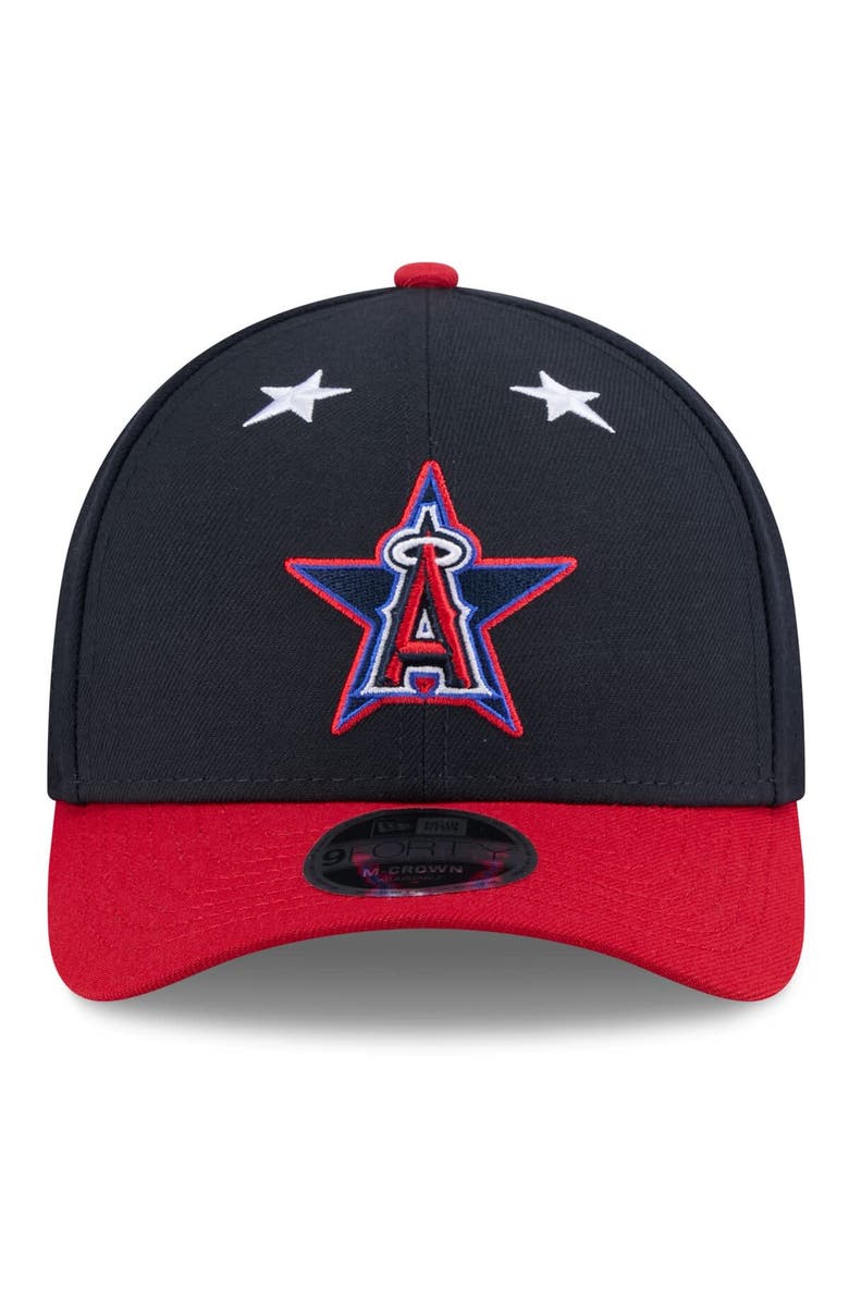 New Era Men's New Era Navy/Red  Los Angeles Angels 2025 MLB All-Star Game Workout 9FORTY M-Crown Adjustable Hat, Alternate, color, 