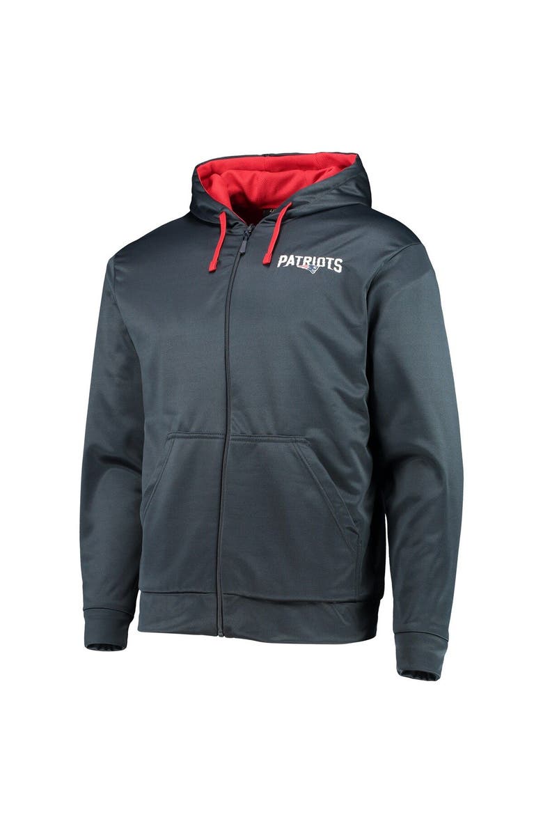 DUNBROOKE Men's Dunbrooke Navy/Red New England Patriots Apprentice Full-Zip Hoodie, Alternate, color, Navy