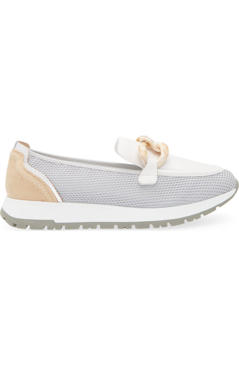 Regarde Le Ciel Eloida Loafer, Alternate, color, White/Grey/Sabbia