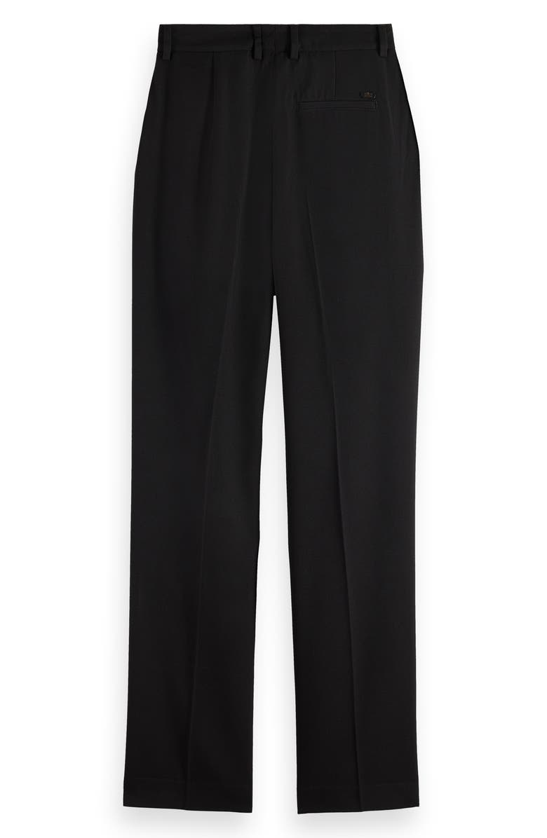 Scotch & Soda Robyn Relaxed Fit Gabardine Pants, Alternate, color, Evening Black