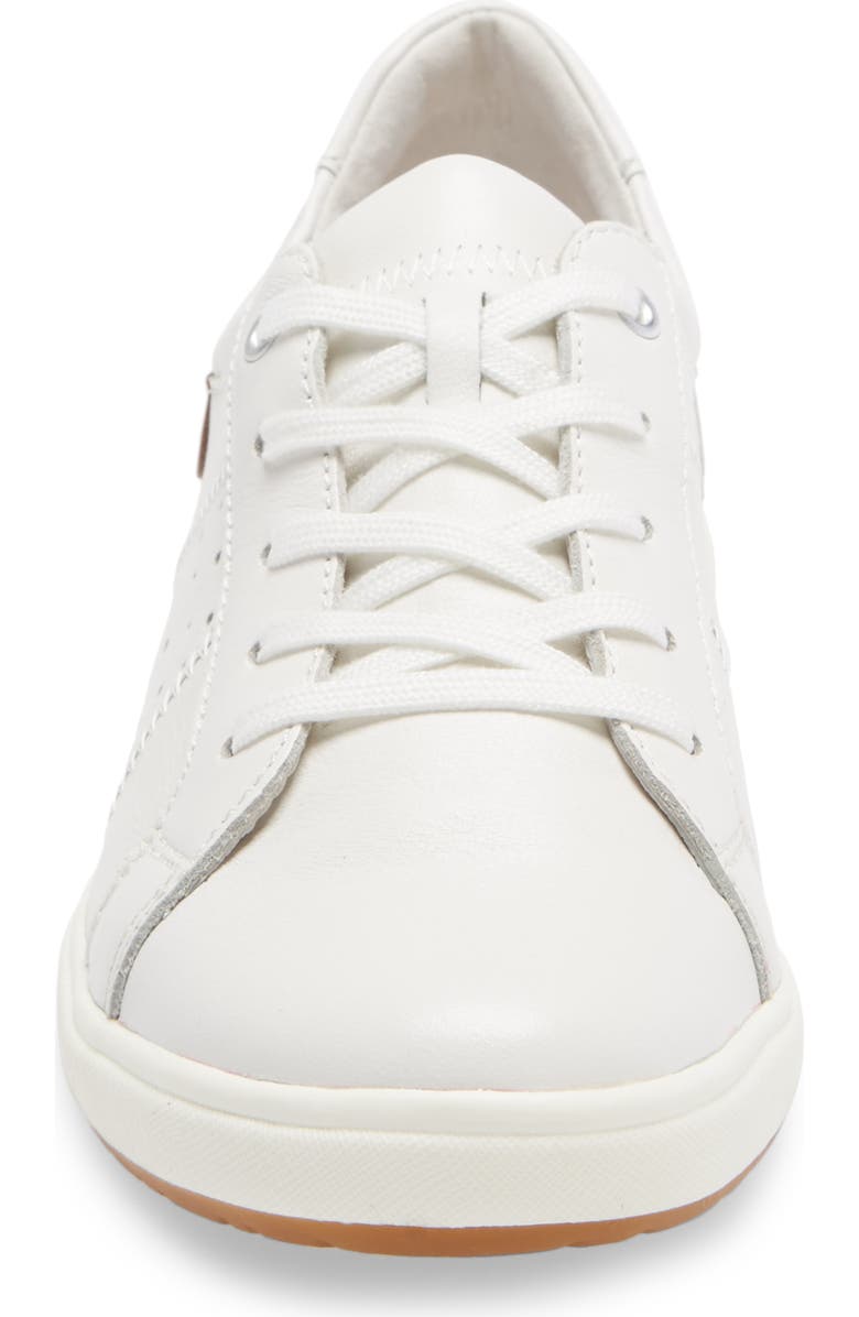 Josef Seibel Caren 01 Sneaker, Alternate, color, White Leather