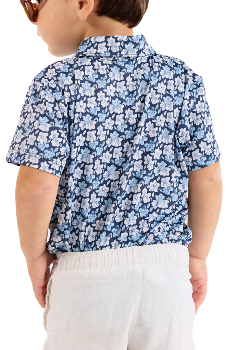 The Azaleas - Navy Boys Golf Polo, Alternate, color, Navy